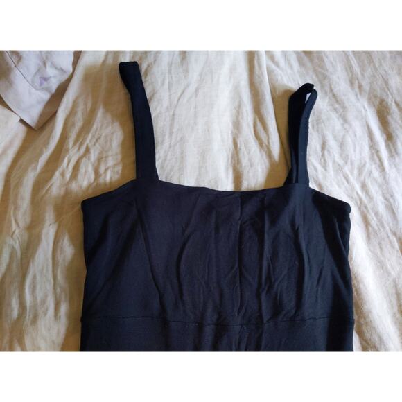 BANANA REPUBLIC Black Tiered Dress Tank Sleeveless Modal Soft Size L Large - Picture 3 of 8